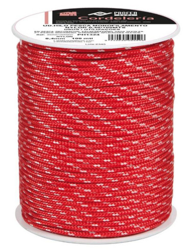 CORDON FANTASIA PES 3MM ROJO 90 M