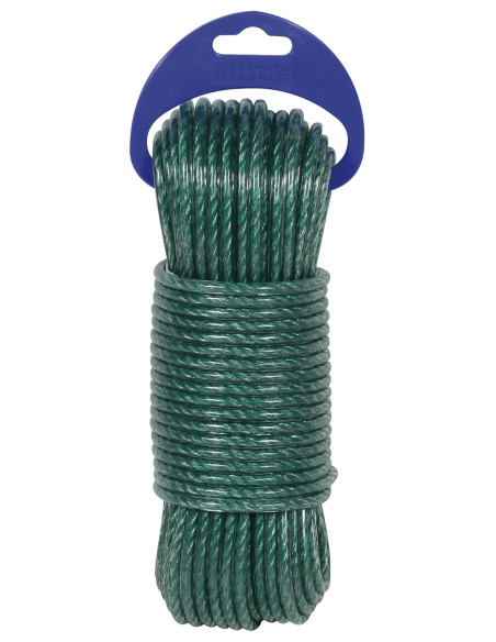 CUERDA CABLEADA PE PLASTIF 4C 5MM VD 15 M