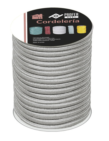 CUERDA ELASTICA PES 6MM BLAN 25 M