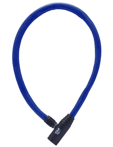 CANDADO CABLE BICI JUNIOR AZUL 60 CM