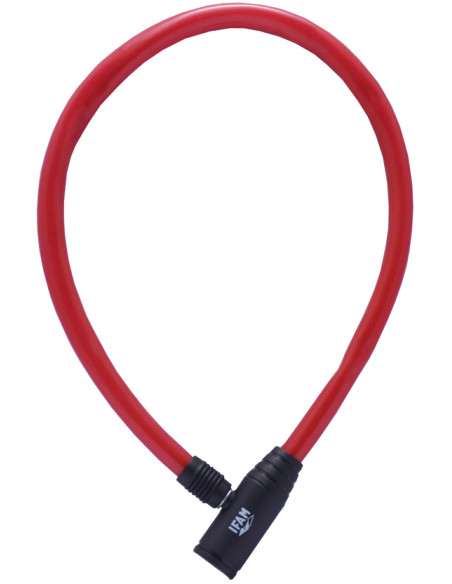 CANDADO CABLE BICI JUNIOR ROJO 60 CM