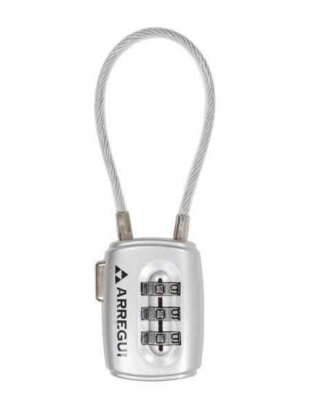 CANDADO COMBINACION FLEXI GRIS 30 MM