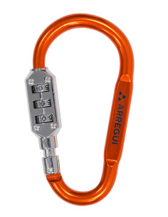 CANDADO MOSQUETON NARANJA 60 MM