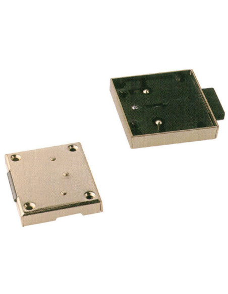 CERRADURA SOBREP LLAVE LATON 25 MM