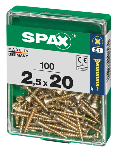 TORNILLO CP YELLOX PZ 2,5X20 MM