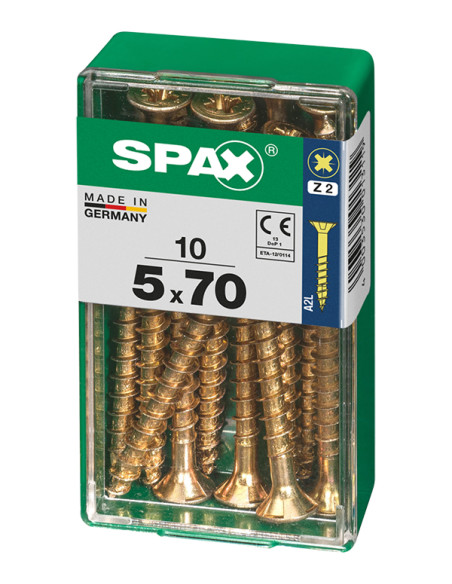 TORNILLO CP YELLOX PZ 5X70 MM