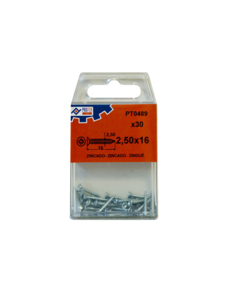 TIRAFONDO C/PLANA POZI ZN C/30 3,5X16 MM