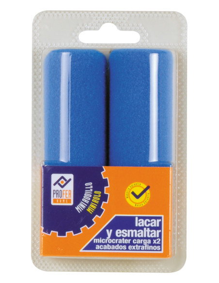 RECAMBIO MINI RODILLO AZUL 2 10 CM