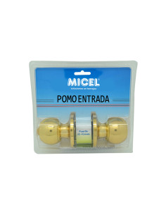 POMO BOLA PUERTA ENTRADA LATON PUL