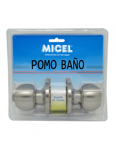 POMO BOLA BAÑO INOX