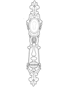 TIRADOR ARMARIO ZAMAC C/B 150 MM