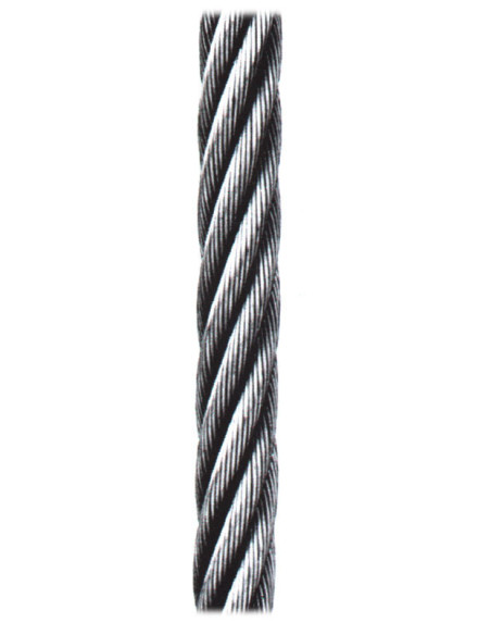 SIRGA 5 MM. GALVANIZADA R/50 MT 6X7+1