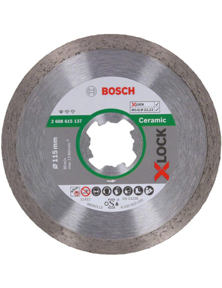 DISCO DIAMANTE CERAMICA XLOCK 115 MM