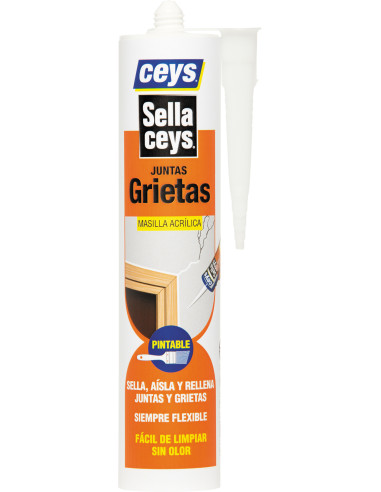 SILICONA CARTUCHO GRIETAS GRIS 280 ML