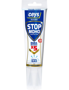SILICONA TUBO JUNTAS BAÑO STOP MOHO BCO 125 ML