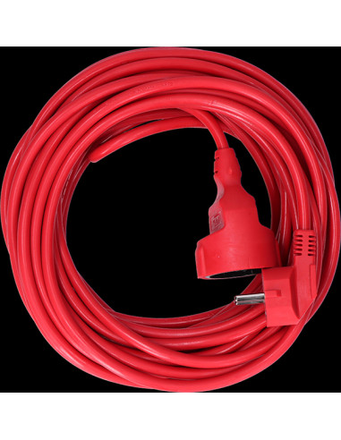 PROLONGADOR CABLE ROJO 3G1.5 16A FLEXIBLE 10 M