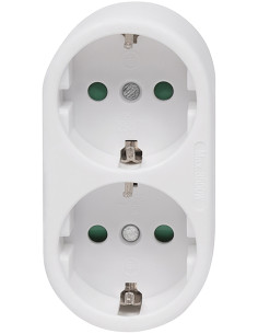 CLAVIJA ADAPTADOR DOB SCHUKO TT FRONT 16A BL 4,8 MM