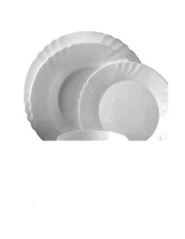 PLATO POSTRE TRIANON BLANCO 19,5 CM