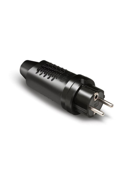 CLAVIJA 2P+T 16A GOMA NEGRO IP44 16 A