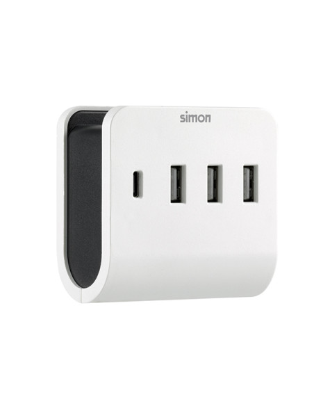 CARGADOR RED 4 USB 3A+1C 4,8A 24W C/SOPORTE 24 W