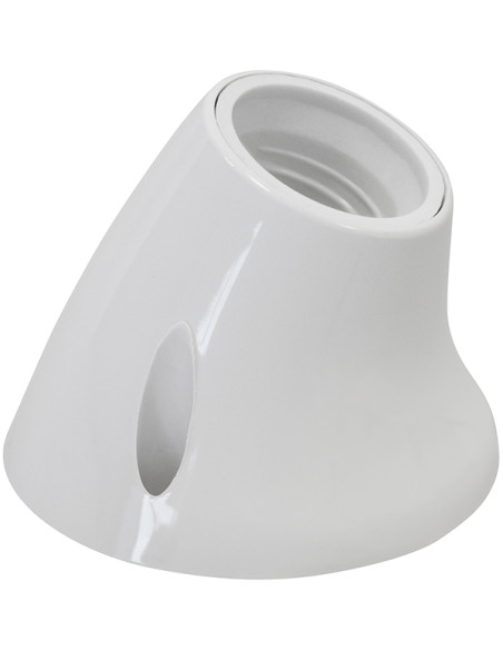 PORTALAMPARAS ZOCAL CURVO E27 BL 250 V