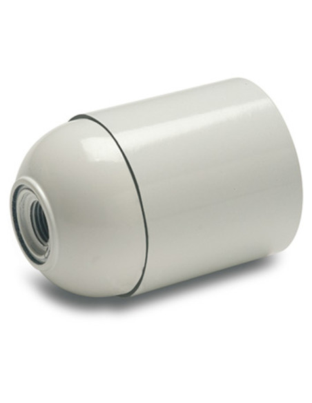 PORTALAMPARAS LISO E 27 BLANCO