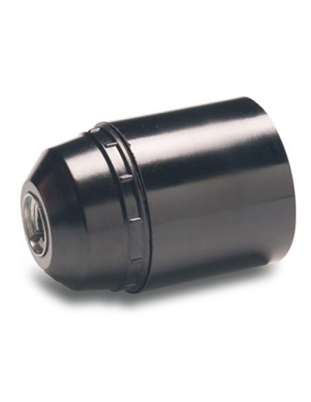 PORTALAMPARAS LISO E 27 NEGRO