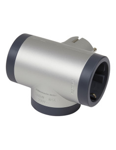 ADAPTADOR ESTÁNDAR 3X2P+T LATERAL ALUMINIO 16 A