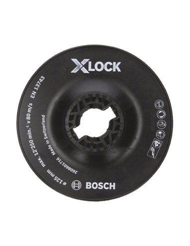 PLATO SOPORTE FIBRA XLOCK 125MM