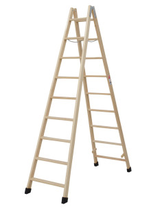 ESCALERA MADERA 9 PELDAÑO PLANO 2,5 M VILLAR