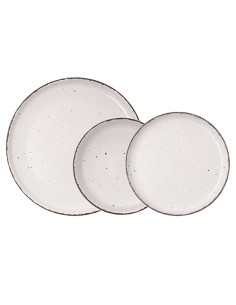 VAJILLA CERAMICA DUNA CREMA 12 PZ