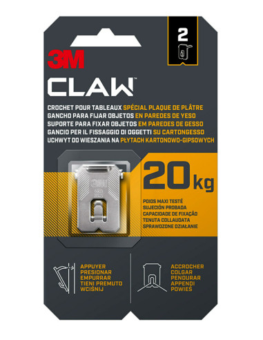 CUELGACUADRO S/CLAVO PLADUR 2 PZS 20 KG