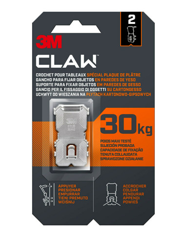 CUELGACUADRO S/CLAVO PLADUR 2 PZS 30 KG