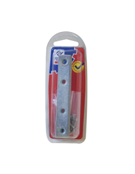 PLACA RECTA UNION ZN BL.4 PZS 100X15 MM