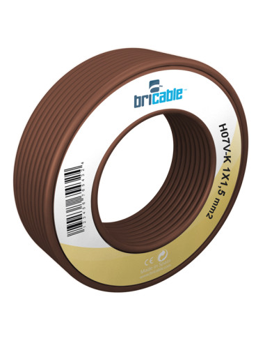 CABLE LINEA FLEXIBLE MARRON H07V-K R/10M 1,5