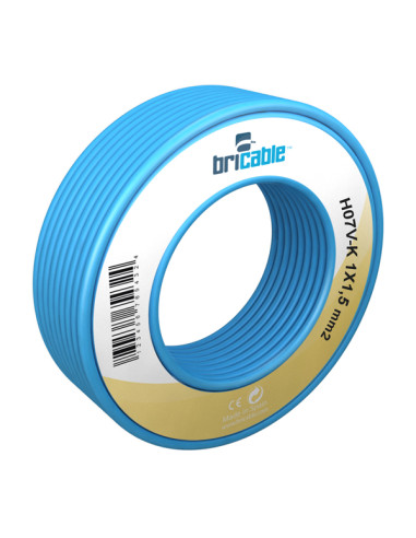 CABLE LINEA FLEXIBLE AZUL H07V-K R/10M 1,5