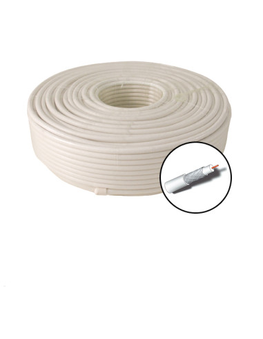 CABLE COAXIAL CU+AL R/100 M