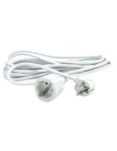 PROLONGADOR CABLE BLANCO 3G1.5 16A 2 M