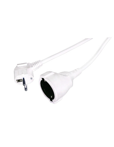 PROLONGADOR CABLE BLANCO 3G1.5 16A 1 M