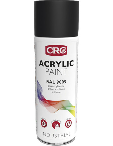 PINTURA AER ACR. NEGRO BRILLO 400 ML