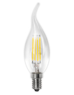 LAMPARA LED VELA FLA FIL E14 C 4 W
