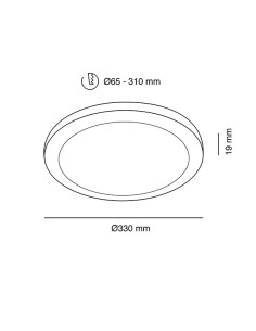 DOWNLIGHT LED AJUSTABLE CCT 2520 LM 28 W
