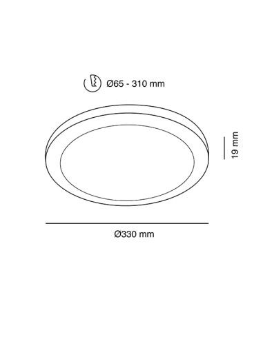 DOWNLIGHT LED AJUSTABLE CCT 2520 LM 28 W