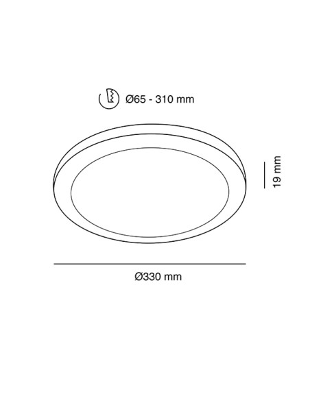 DOWNLIGHT LED AJUSTABLE CCT 2520 LM 28 W