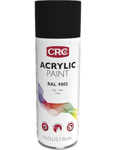 PINTURA AER ACR. NEGRO MATE 400 ML