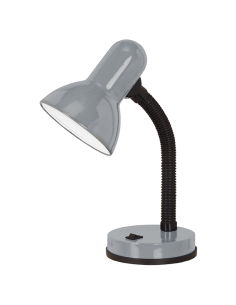 FLEXO SOBREMESA GRIS PLATA E27 BASIC 1 40 W