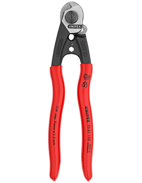 ALICATE CORTACABLE ACERO 190 MM