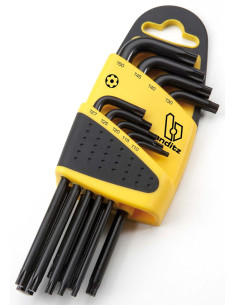 DESTORNILLADOR TORX JGO 9 PZS T10-T50