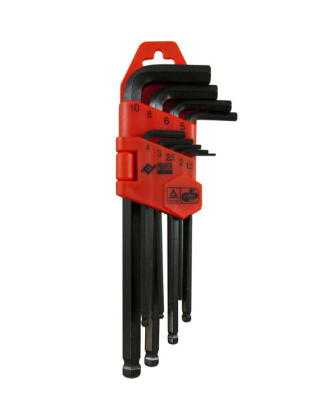 LLAVE ALLEN LARGA P/BOLA 9P 1,5-10 MM