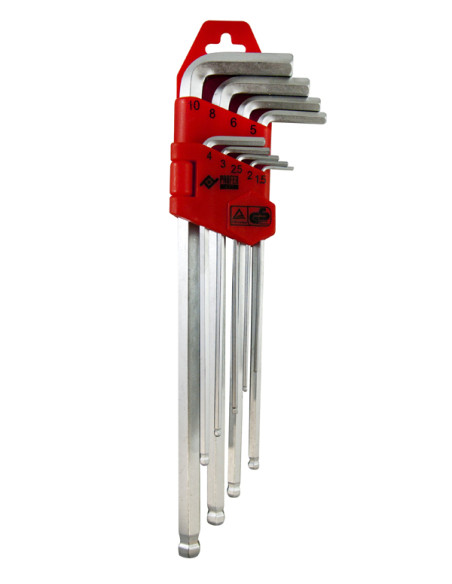 LLAVE ALLEN LARGA P/B CR 9P 1,5-10 MM